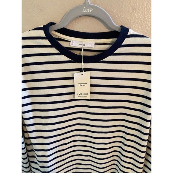 MANGO | Striped long sleeves t-shirt | XS - Picture 6 of 15